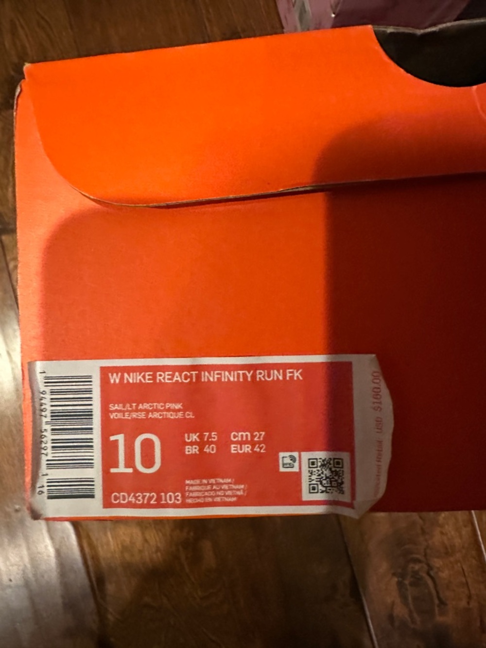 NIB Nike Women's React Infinity shoes - Picture 2 of 2